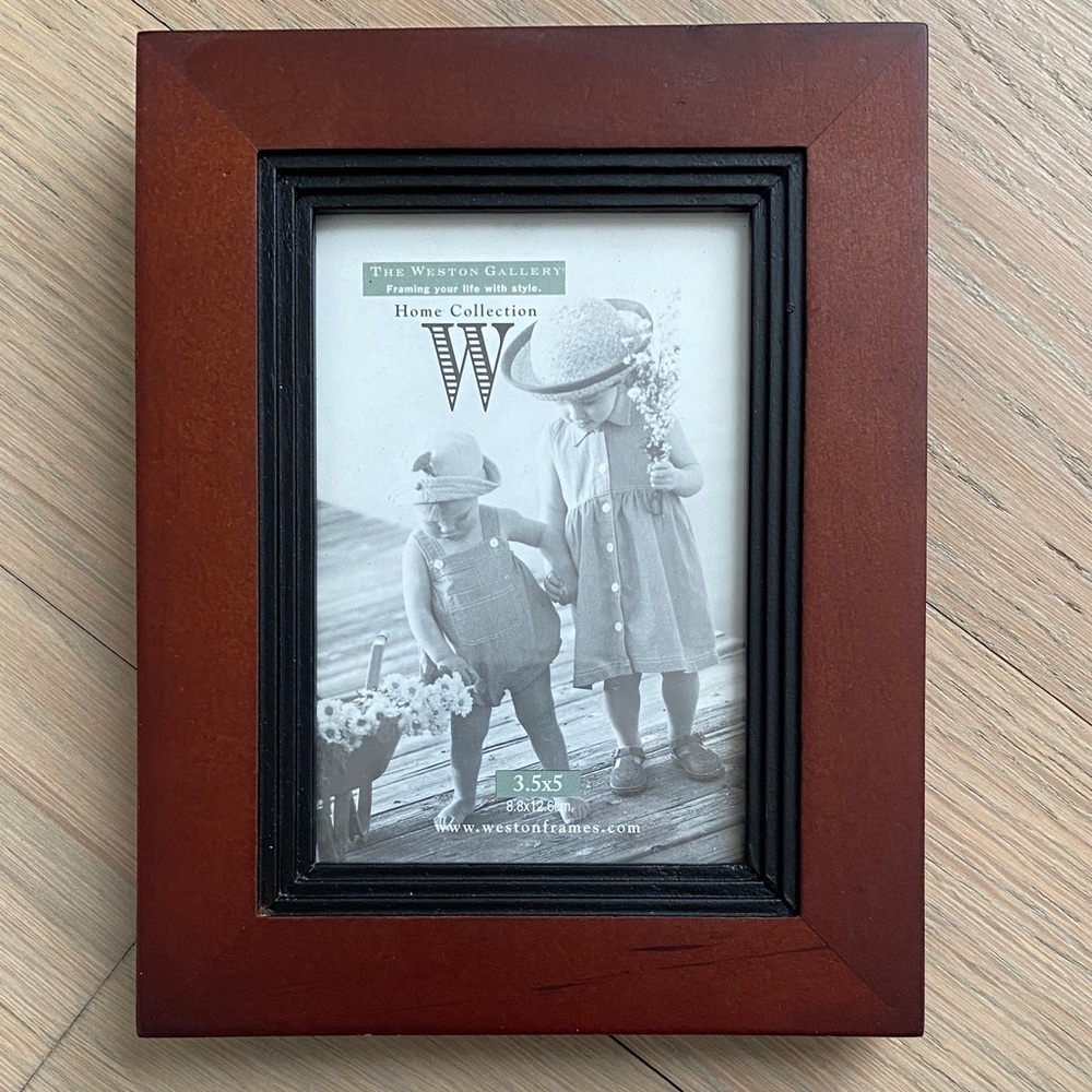 Weston Gallery Brown and Black Picture Frame - 3.5x5